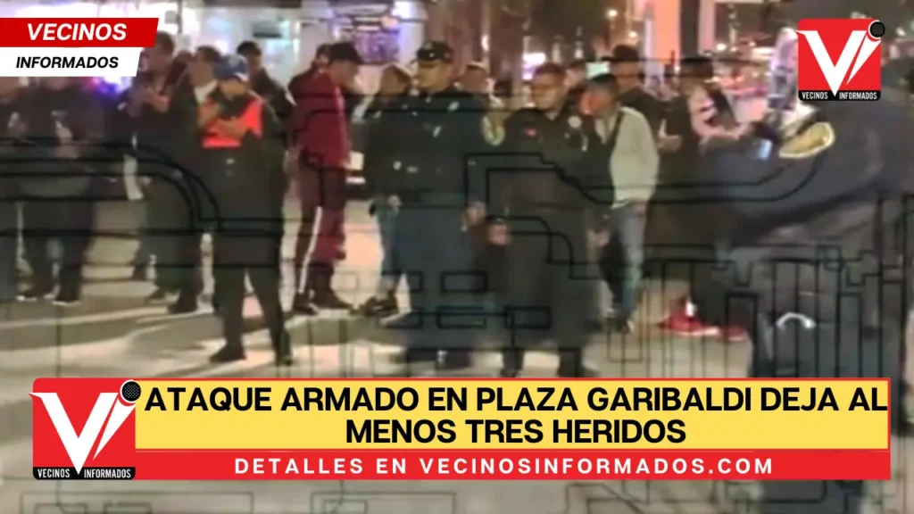 Ataque armado en Plaza Garibaldi deja al menos tres heridos