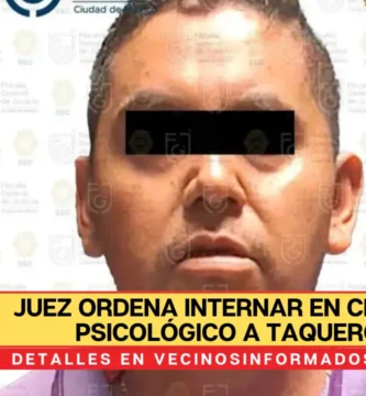 Juez ordena internar en centro psicológico a taquero agresor de una mujer