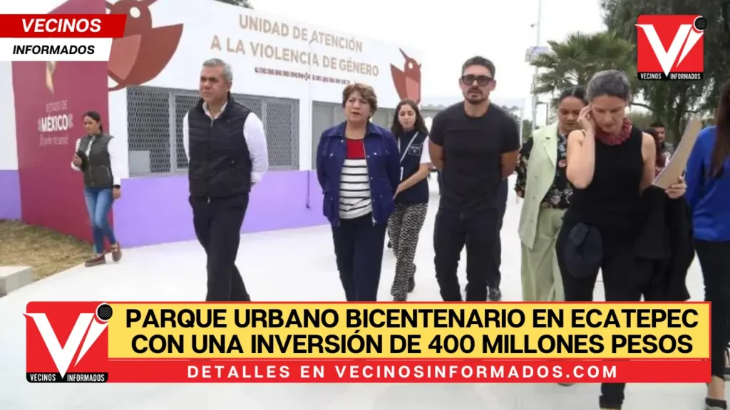 Inauguran parque urbano Bicentenario en Ecatepec con una inversión de 400 millones de pesos