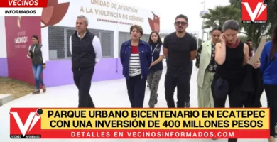Inauguran parque urbano Bicentenario en Ecatepec con una inversión de 400 millones de pesos