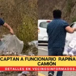 Captan a funcionario de Chiapas rapiñando un camión