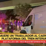 Muere un trabajador al caer de una plataforma del Tren Interurbano México-Toluca
