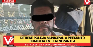 Detiene policía municipal a presunto homicida en Tlalnepantla
