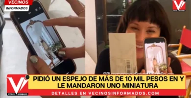 VIDEO Pidió un espejo de más de 10 mil pesos en Aliexpress y le mandaron uno miniatura