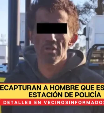 Recapturan a hombre que escapó de estación de policía en Monterrey