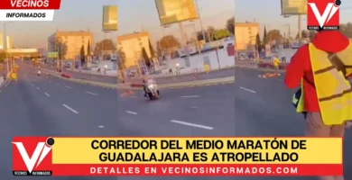 Corredor del medio maratón de Guadalajara es atropellado en plena competencia