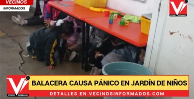 Balacera causa pánico en Jardín de Niños