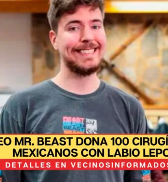 VIDEO Mr. Beast dona 100 cirugías a niños mexicanos con labio leporino
