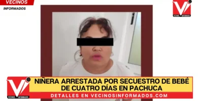 Niñera arrestada por secuestro de bebé de cuatro días en Pachuca