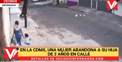 En la CDMX, una mujer abandona a su hija de 2 años en calle
