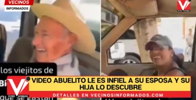 VIDEO Abuelito le es infiel a su esposa y su hija lo descubre