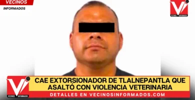 Cae extorsionador de Tlalnepantla que asaltó con violencia veterinaria en el Edomex