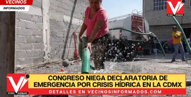Congreso niega declaratoria de emergencia por crisis hídrica en la CDMX