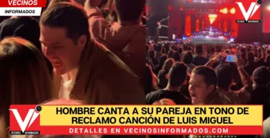 VIDEO Hombre canta a su pareja en tono de reclamo canción de Luis Miguel durante su concierto