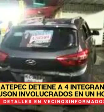 Policía de Ecatepec detiene a 4 integrantes de la Uson involucrados en un homicidio