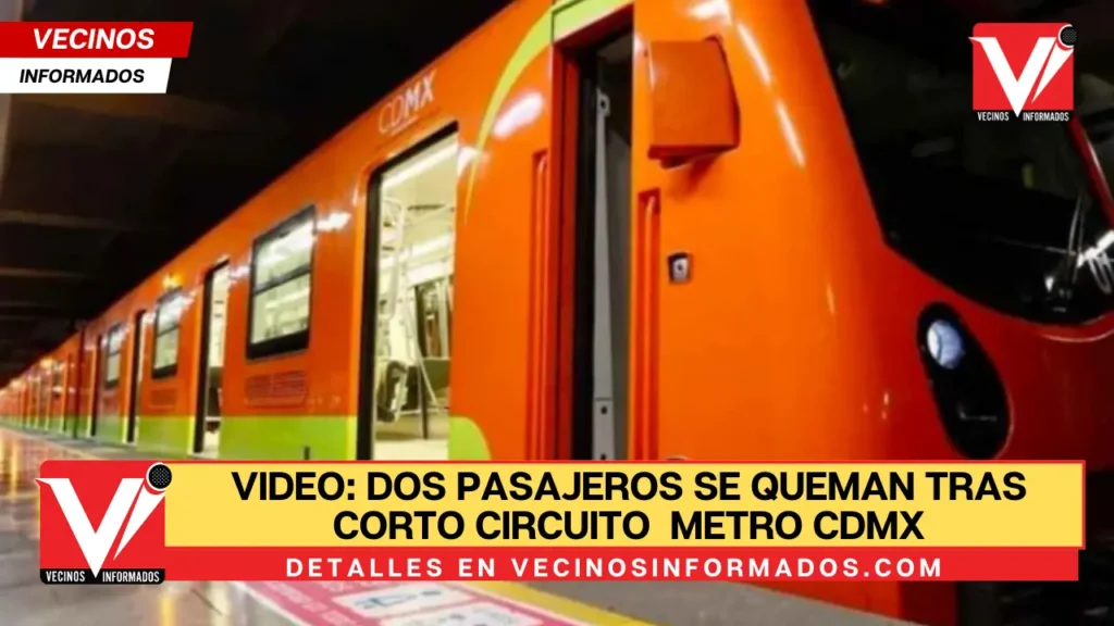 VIDEO: Dos pasajeros se queman tras corto circuito en la estación Hidalgo de la L2 del Metro CDMX