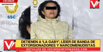 Detienen a ‘La Gaby’, líder de banda de extorsionadores y narcomenudistas en CdMx