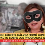 VIDEO: Xóchitl Gálvez firmó con sangre un pacto sobre los programas sociales