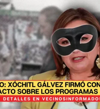 VIDEO: Xóchitl Gálvez firmó con sangre un pacto sobre los programas sociales