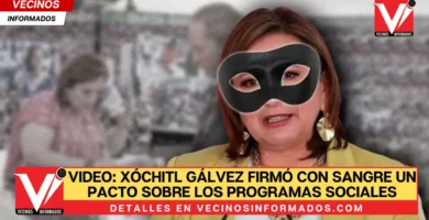 VIDEO: Xóchitl Gálvez firmó con sangre un pacto sobre los programas sociales
