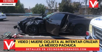 VIDEO | Muere ciclista al intentar cruzar la México Pachuca