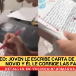 VIDEO: Joven le escribe carta de amor a su novio y él le corrige las faltas de ortografía