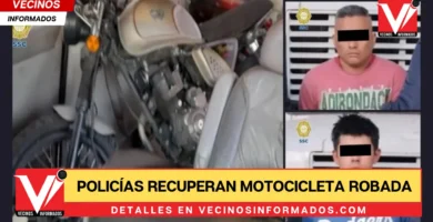 POLICÍAS RECUPERAN MOTOCICLETA ROBADA