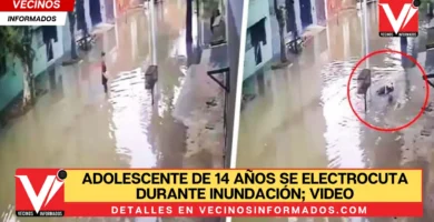 Adolescente de 14 años se electrocuta durante inundación; video se hace viral