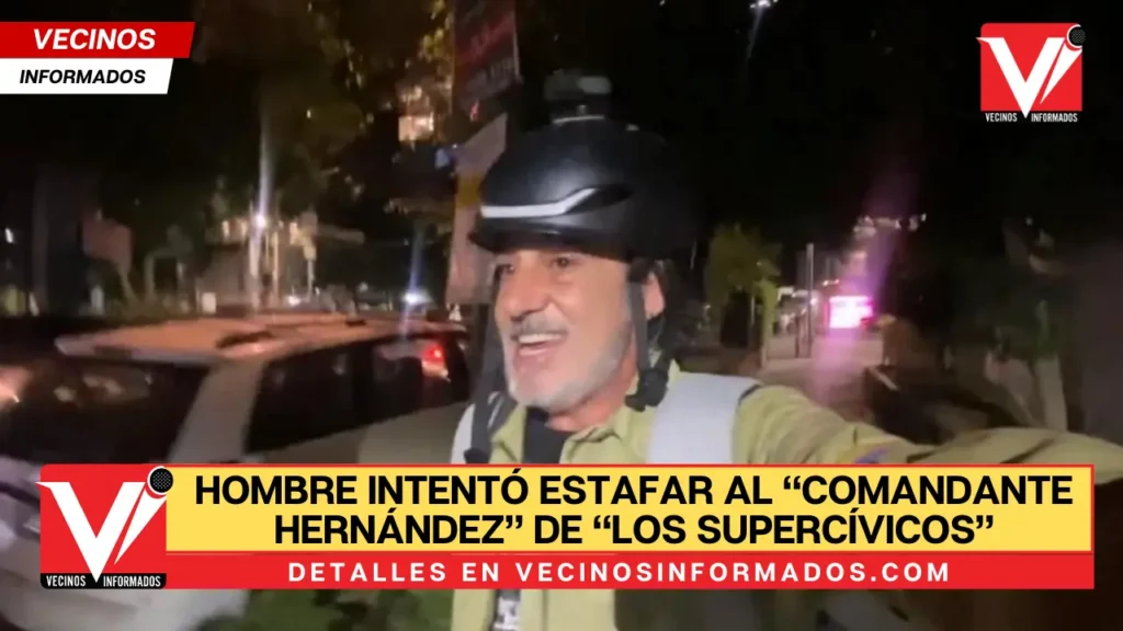 Hombre Intentó estafar al “comandante Hernández” de “Los Supercívicos” en CDMX y fue exhibido