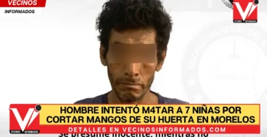 Hombre intentó matar a 7 niñas por cortar mangos de su huerta en Morelos