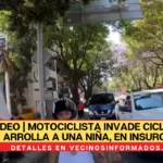 VIDEO | Motociclista invade ciclopista y arrolla a una niña, en Insurgentes