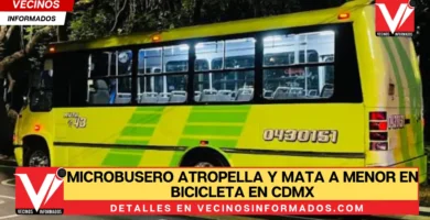 Microbusero atropella y mata a menor en bicicleta en CDMX