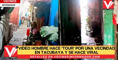 VIDEO Hombre hace ‘TOUR’ por una VECINDAD en Tacubaya y se hace viral
