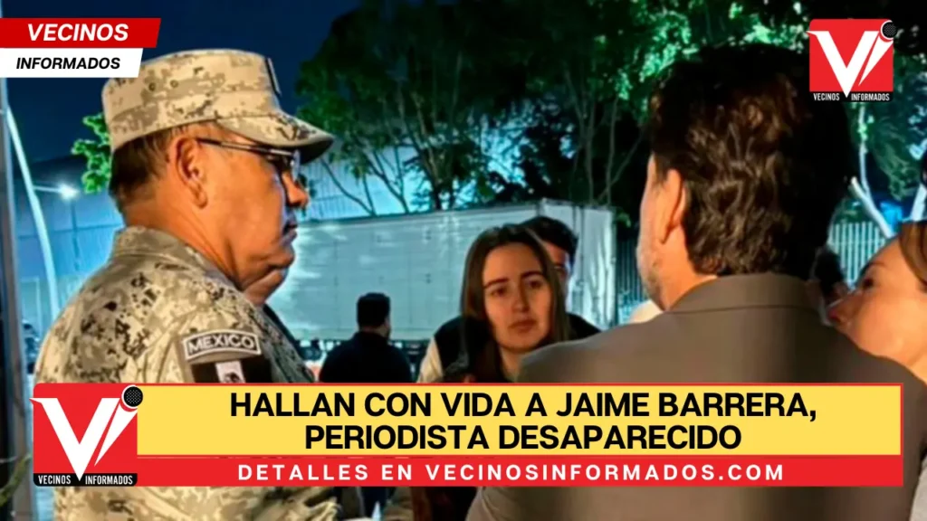 Hallan con vida a Jaime Barrera, periodista desaparecido en Jalisco