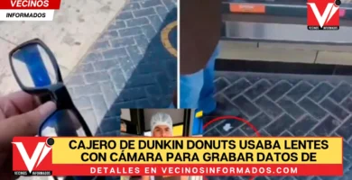 VIDEO Cajero de Dunkin Donuts usaba lentes con cámara para grabar datos de tarjetas de clientes