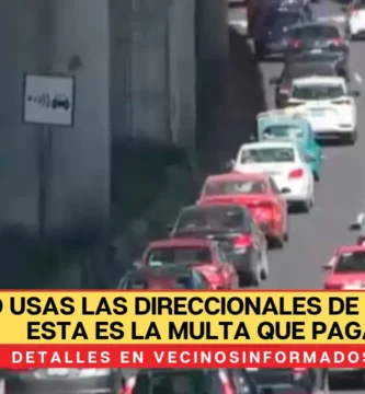 ¿No usas las direccionales de tu carro? Esta es la MULTA que pagarás por