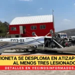 Avioneta se desploma en Atizapán y deja al menos tres lesionados