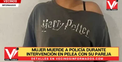 Mujer muerde a policía durante intervención en pelea con su pareja