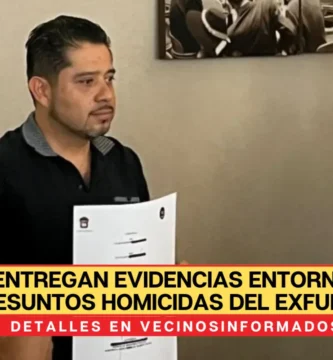 Entregan evidencias entorno a los presuntos homicidas del exfuncionario de Tlalnepantla