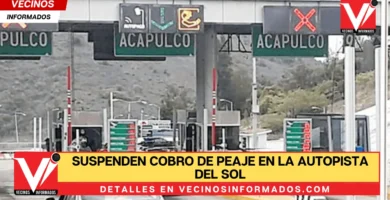 Suspenden cobro de peaje en la Autopista del Sol