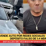 vende auto por redes sociales y recibe depósito falso de 1.4 mdp