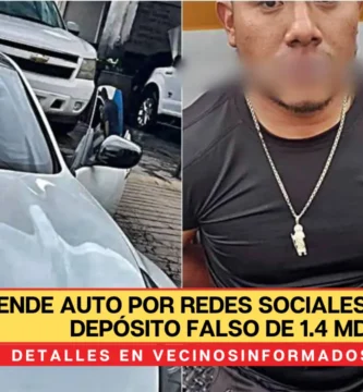 vende auto por redes sociales y recibe depósito falso de 1.4 mdp