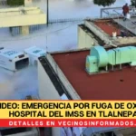 Bomberos se trasladaron al nosocomio para controlar la fuga y prevenir algún incidente mayor.