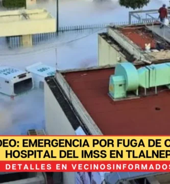 Bomberos se trasladaron al nosocomio para controlar la fuga y prevenir algún incidente mayor.