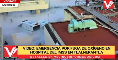 Bomberos se trasladaron al nosocomio para controlar la fuga y prevenir algún incidente mayor.