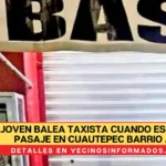 Joven balea taxista cuando esperaba pasaje en Cuautepec Barrio Alto, en la GAM