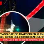 Payaso cae de trapecio en plena función del Circo del Horror en Cuernavaca |VIDEO