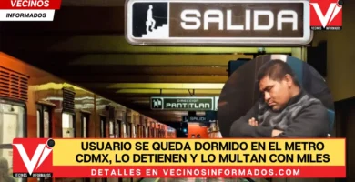 México Mágico: Usuario se queda dormido en el Metro CDMX, lo detienen y lo multan con miles de pesos