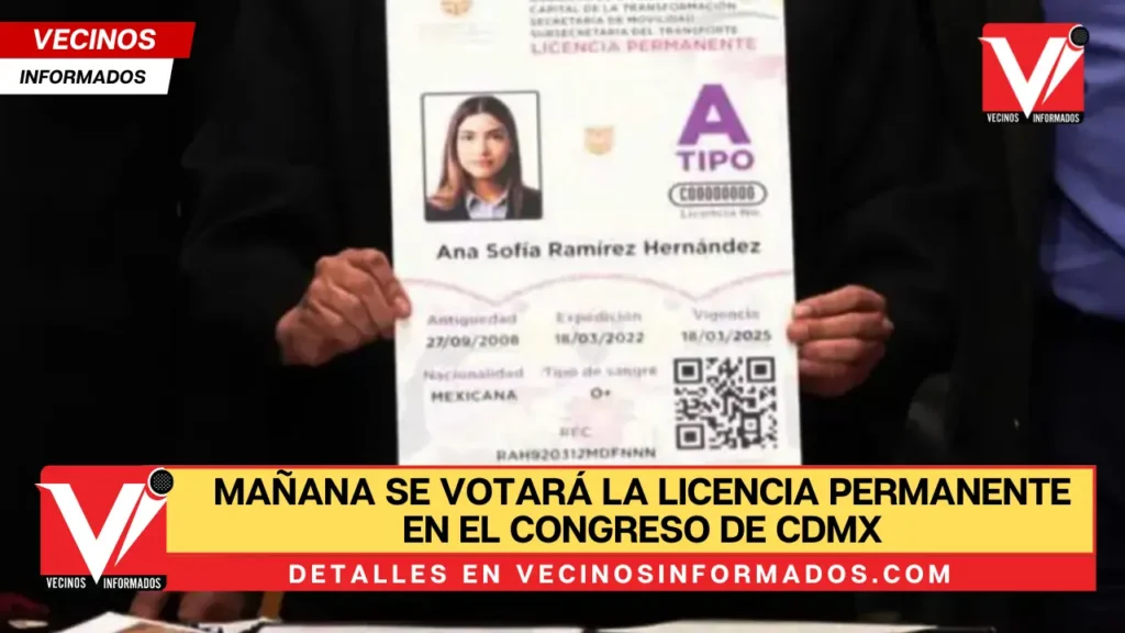 Mañana se votará la licencia permanente en el Congreso de CDMX