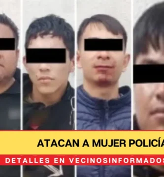 Atacan a mujer policía